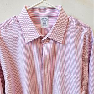 Brooks Brothers Men's button down striped shirts size 17-34 regent cut